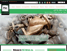 Tablet Screenshot of hcmetals.com